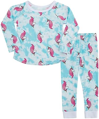 Риа + ОЛИ 12м - 7Ј Произведено Во САД Мали Деца Момчиња Девојчиња Мека Удобна Удобна Облека За Спиење Пижами 2 парчиња Пјс Сет