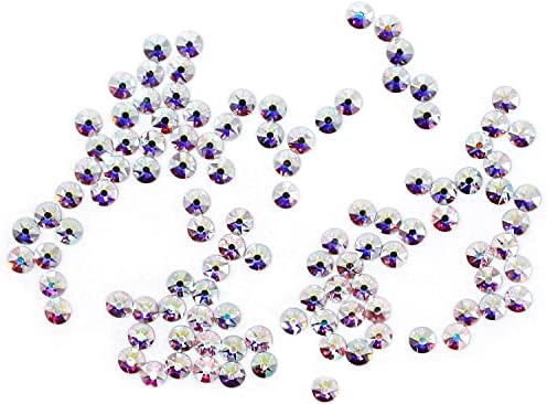 Preciosa Maxima Flatback Hotfix Rhinestones - Изберете ја вашата големина - боја: кристал AB - 144 парчиња))))