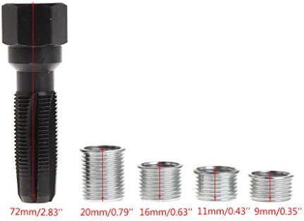Balax 14mm Spark Plug Rethread ReThreader Поправка на допрете алатка за ремиер вметнува комплет професионалец