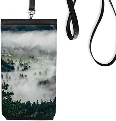 Облаци шумарство наука природна глетка Телефонска чанта чанта што виси мобилна торбичка црн џеб