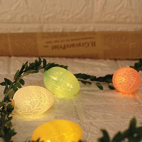 Велигденски декор на овид 10/20 LED стринг светла мулти бои затворени јајца светла со жица за спална соба на отворено внатрешен двор, карневал