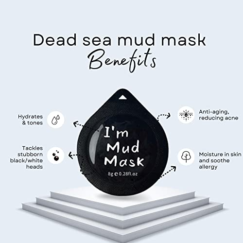 Нурина Мртвото Море Глина Маски-Длабоко Море Минерални Пора Чистење &засилувач; Отстранувач На Црни Точки Индивидуална Употреба Маски