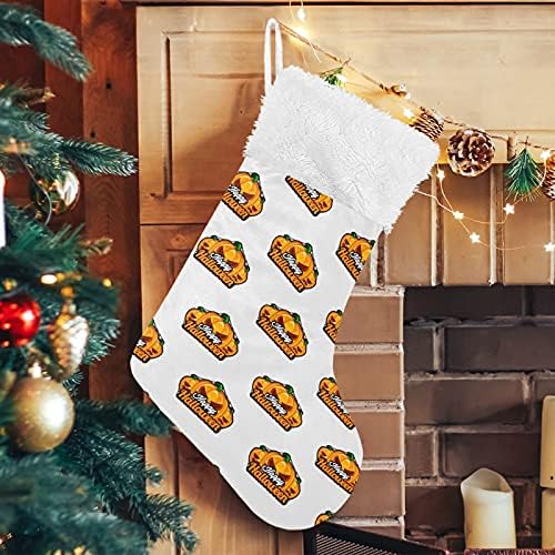Застрашувачка тиква среќна чорапи за Ноќта на вештерките Големи Божиќни чорапи за камин новогодишна дневна соба виси чорапи