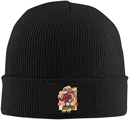 Аниме Торадора! Beanie капи за мажи жени зимска мода мека топла новост плетена манжетна капа хип-хоп капа црна