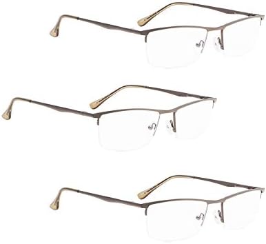 ЛУР 3 Пакува Очила За Читање Со Половина раб + 6 Пакувања Класични Очила За Читање