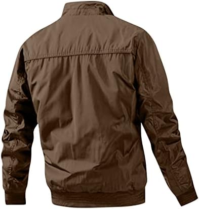 Загреана јакна за машка гроздобер јакна за машка лежерна палто со памук може да се носи од јакна со јакна со аспиратор од двете страни