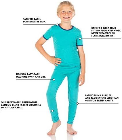 Кики панталони 1 -ви ден на училиште ABCS Pajama Set, Snug Pajamas за момчиња и девојчиња