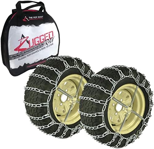 Продавницата РОП | 2 ланци на гуми за врски и затегнувачи за Поларис UTV со гуми од 18x7x8 Снежната кал