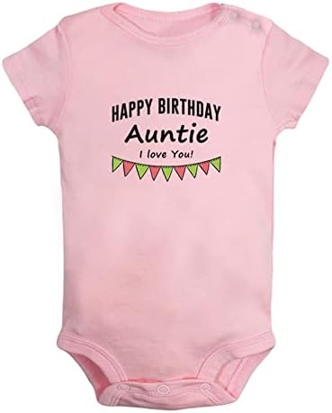 Идзн среќен роденден тетка те сакам новини, новородени бебешки каросерии, нозечки спојки, деца кратки облеки облеки