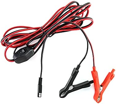 Qwork Wire Harness со стеги, 11,5 ft 16awg жица за прицврстување, кабли за продолжување на SAE за 12V ATV, UTV, трактор или вода пумпи