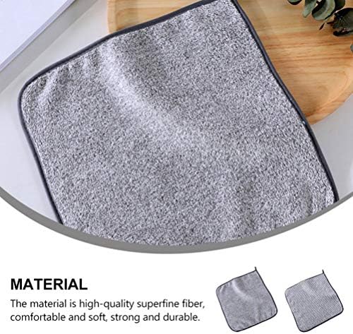 КАБИЛОК Мулти-крпи крпи за прсти 2 парчиња мијалници за миење бамбус бамбус крпа за лице за чистење на лицето квадратни рачни крпа