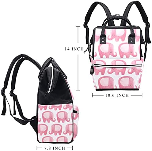 Торба За Пелени Слатки Слонови Розова Торба За Нега На Бебиња Торба За Менување Пелени