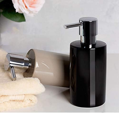 WFS моден сапун диспензерот керамички сапун диспензер со течен диспензер за полнење со керамички лосион шише за кујна бања суета