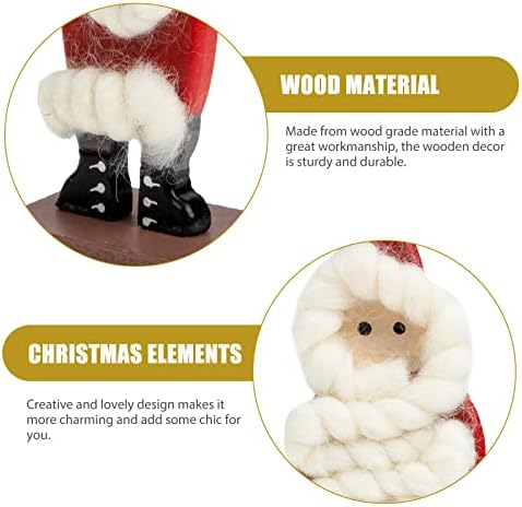 Луози 2 парчиња Божиќна забава таблети Божиќ, снежен човек, Божиќен снежен декор, дрвен Божиќ, снежен човек