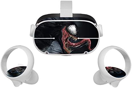 Black Spider Movie Oculus Quest 2 Skin VR 2 Skins слушалки и контролори налепници заштитни додатоци за декларации