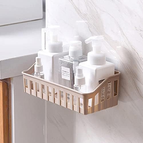 N/A кујна бања бања wallидна полица за складирање шампон козметичка кутија за складирање на кутија за вшмукување чаша за складирање