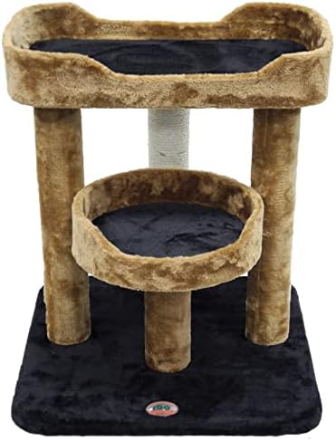 Оди Пет Клуб 23 Мачка Дрво Гребење Кити Кондо Маче Мебел Со Два Покачени Кревети За Седалото И Голема Основа За Мачки Во Затворен