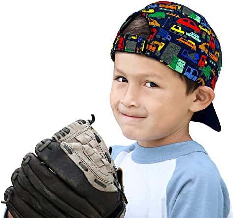 Момци бејзбол капа на малиот камион за камиони прилагодлива Snapback Sun Hat Baseball Cap за деца деца момчиња 1-8 години