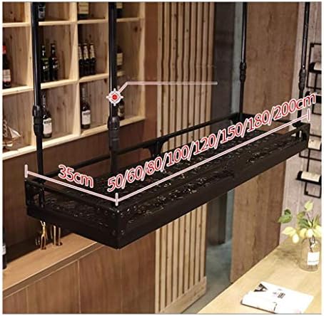 Ymg+trtglh висино вино со рак на екранот, решетката за чаши, решетката за вино, решетката за шипки, решетката за стакло/црна/80x35cm