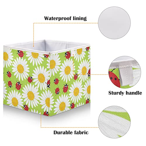 Badybug Flowers Cube Cube Culapsible Cuns Cuns Hudesprue Water Couther for Cube Организатор канти за деца играчки за расадник