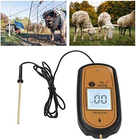 Дигитален волт -метар за електрична ограда, пасиште електронски тестер за ограда LCD екран Дигитален тестер за напон на ограда