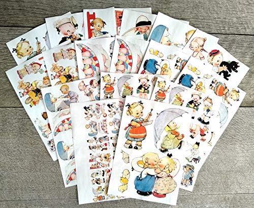 Пакет за хартија за декопаж [18 чаршафи 8 x11] играат смешни деца и цртани филмови за мали деца * хартија за декопаж и занаетчиска
