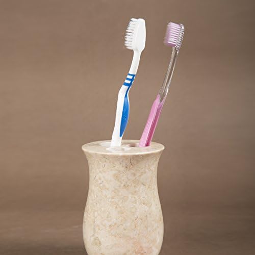 Креативна домашна природна шампањска мермерна вазна колекција на четкички за четкичка за четкичка за шминка, беж