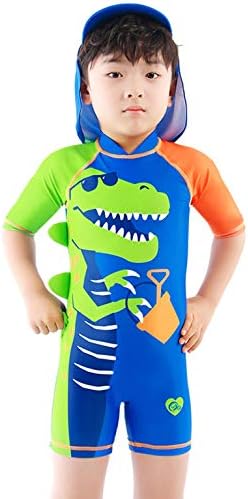 Детско мене, бебе дете момче едно парче, момчиња за капење, кратки ракави сончани со капа upf 50+ кул крокодил
