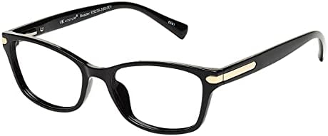 ВК Мода Женска Јулија Модни Читатели Правоаголни Очила За Читање, Црна, 135 + 3