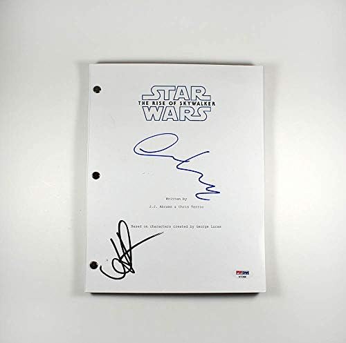Подемот на Skywalker Abrams Isaac скрипта потпиша автограмиран автентичен PSA/DNA COA компатибилен со Војна на Starвездите