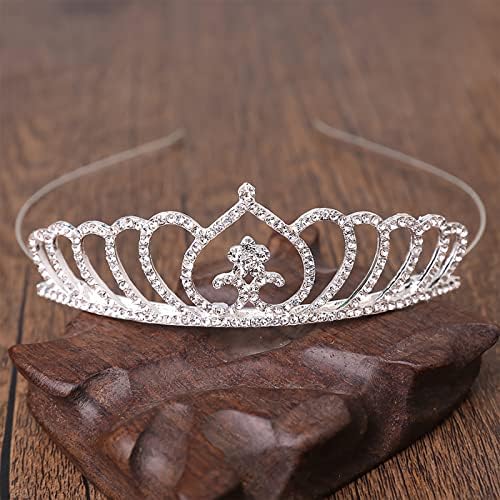 6 парчиња Кралица Принцеза Круна, Кристал Кристал Дијадема Круна, Жени Невестата Лента За Коса Додатоци