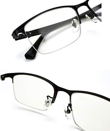 Прогресивно мултифокално компјутерско читање очила за половина рамка Презбиопична сина светлина што блокира очила за мажи за мажи