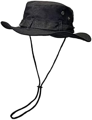 Сонце капа за мажи, риболов капа со УВ заштита широка корпа капа за риболов пешачење за патувања на плажа UPF50+