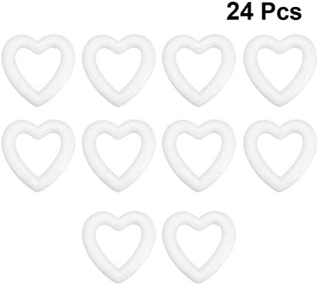 Генерички 24 парчиња занаетчиски пена срца полистирен стиропор од срцев венец формира топки Божиќни украси за свадби, 058Q11VRS0269HNCI,