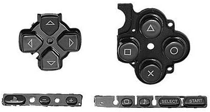Замена на подлогата за клучеви за црни копчиња за замена за поправка за Sony PSP 3000 3001 тенка конзола