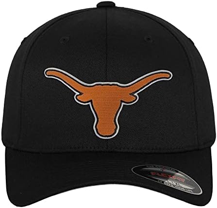 Универзитетот Во Тексас Официјално Лиценциран Тексас Лонгхорнс Логото Флексфит Бејзбол Капа