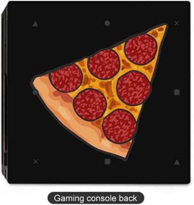Pepperoni Pizza Смешна налепница Заштитник на кожата Целосно печатење Тенок декларативни капаци за PS-4 SLIM/PS-4 PRO конзола и 2 контролер