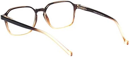 Очила за читање на патења Зголемено јачина на јачината чиста леќа на плоштад Копчиња за влечење Пролетна шарка