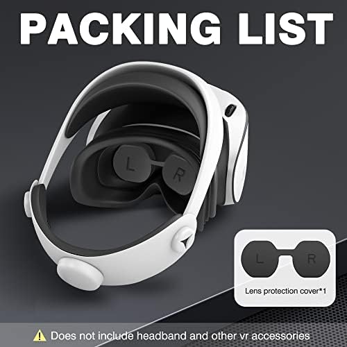 Orzero компатибилен за PS VR2 леќи Заштитете го капакот, силиконски заштитен капак за перење на прашина за PlayStation VR2 PS VR2