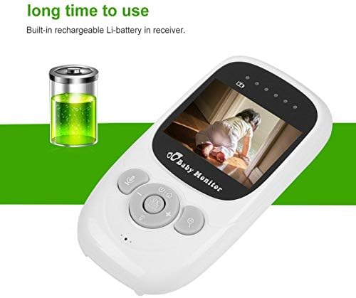 Videoата Видео Монитор За Бебиња Со Камера, 2.4 Инчен Лцд Паметен 2.4 GHz Безжичен Видео Монитор За Бебиња, Дигитален Мониторинг На Бебиња