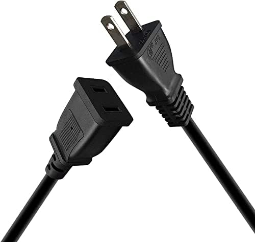 TOPTEKITS NEMA1-15P до 1-15R кабел за продолжување на напојувањето, кабел за продолжување на електрична енергија во САД, 2-излезни