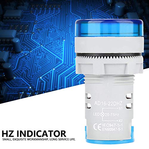 Мерач на мерач на мерачи LED дигитален дисплеј 20-75 Hz сигнал AC Hz индикатор за фреквенција