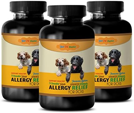 Поддршка на кожата За Кучиња-Најдобро Олеснување На Алергијата На Кучиња - ОСЛОБОДЕТЕ се ОД ЧЕШАЊЕ - Имунолошка Поддршка-Џвакање-бромелаин За