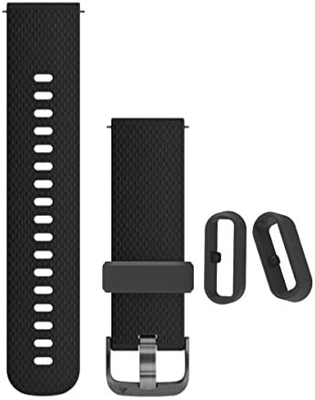 Носители на опсегот Tencloud за Versa 4/Sense 2 Watch Band Band Black Silicone Secure Keepers јамки компатибилни со Samsung Galaxy