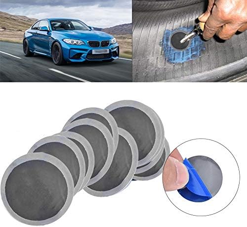 Evoyous Repair Tire Patch, 200 парчиња/кутија 32мм закрпи на гуми за автомобили околу природна гума гума гуми за прободување за