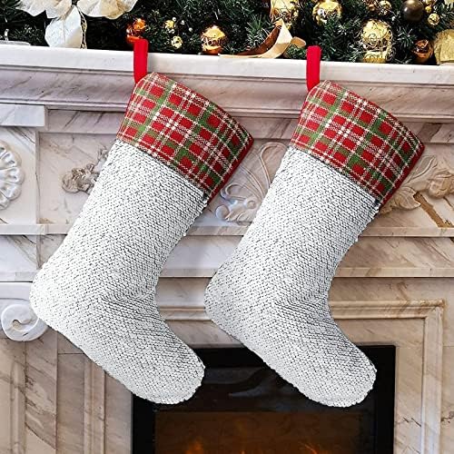 Мечка планински Божиќни секвенци за порибување на семејни чорапи Декори за дрво слатки украси украси за украси за Божиќ 9,9 x 13.2