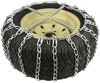 Продавницата РОП | 2 ланци на гуми за врски и затегнувачи за трева за трева со гуми со гуми од 18х9,5х8