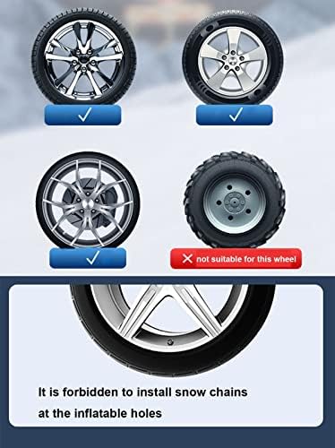 Снежни ланци на гуми Синџир за влечење на гуми Преносни анти-лизгачки ланци губење на губење на губење на гуми за пикап и SUV-а, универзални прилагодливи