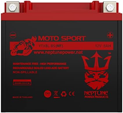 Brand Neptune Brand YTX5L-BS со високи перформанси за Suzuki Quadsport Z50 06-11