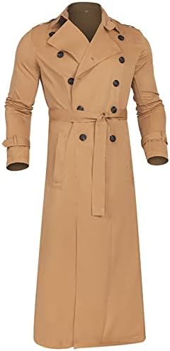 Менски палта и јакни од ymosrh, луксуз со должина на ровови со целосна долга волна, палто за зимски јакни за мажи